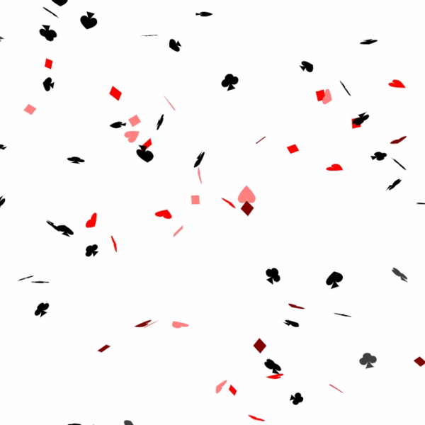 Cards Suits Confetti