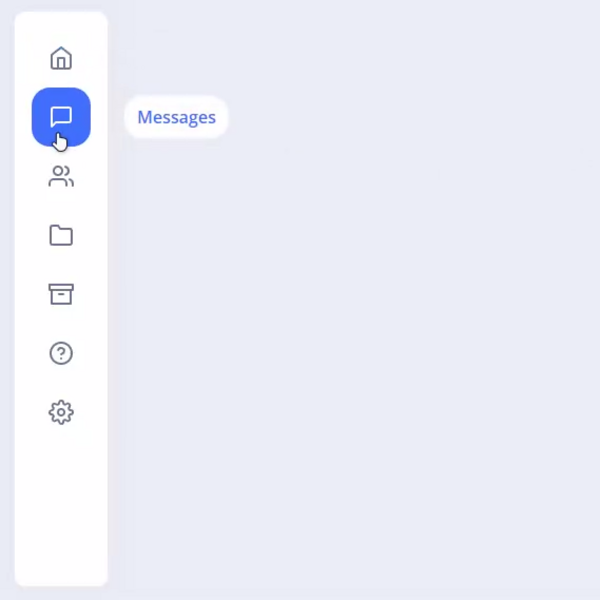 Vertical menu with gooey effect on hover